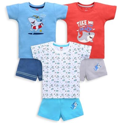 LuvLap Baby Boys Baby and Toddler T-Shirt Set